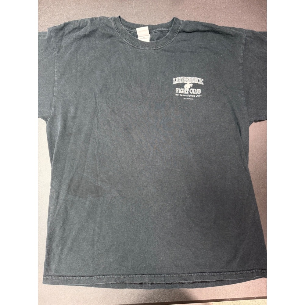Gildan Leatherneck Fight Club USMC World Titles Graphic T-Shirt Black XL 0393